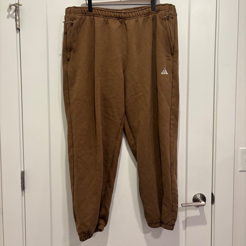 Nike ACG Therma-FIT Brown Fleece Sweatpants Mens 3XL Joggers DH3081-259